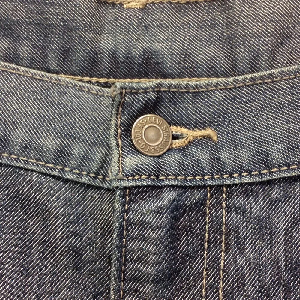 Levi's 514 Jeans Men's Size 38x32 Blue Med Wash Stretch Straight Leg Festival
